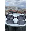 Taksesuar Retro Dikdörtgen Çerçeve Unisex Güneş Gözlüğü UAKGZ-0011